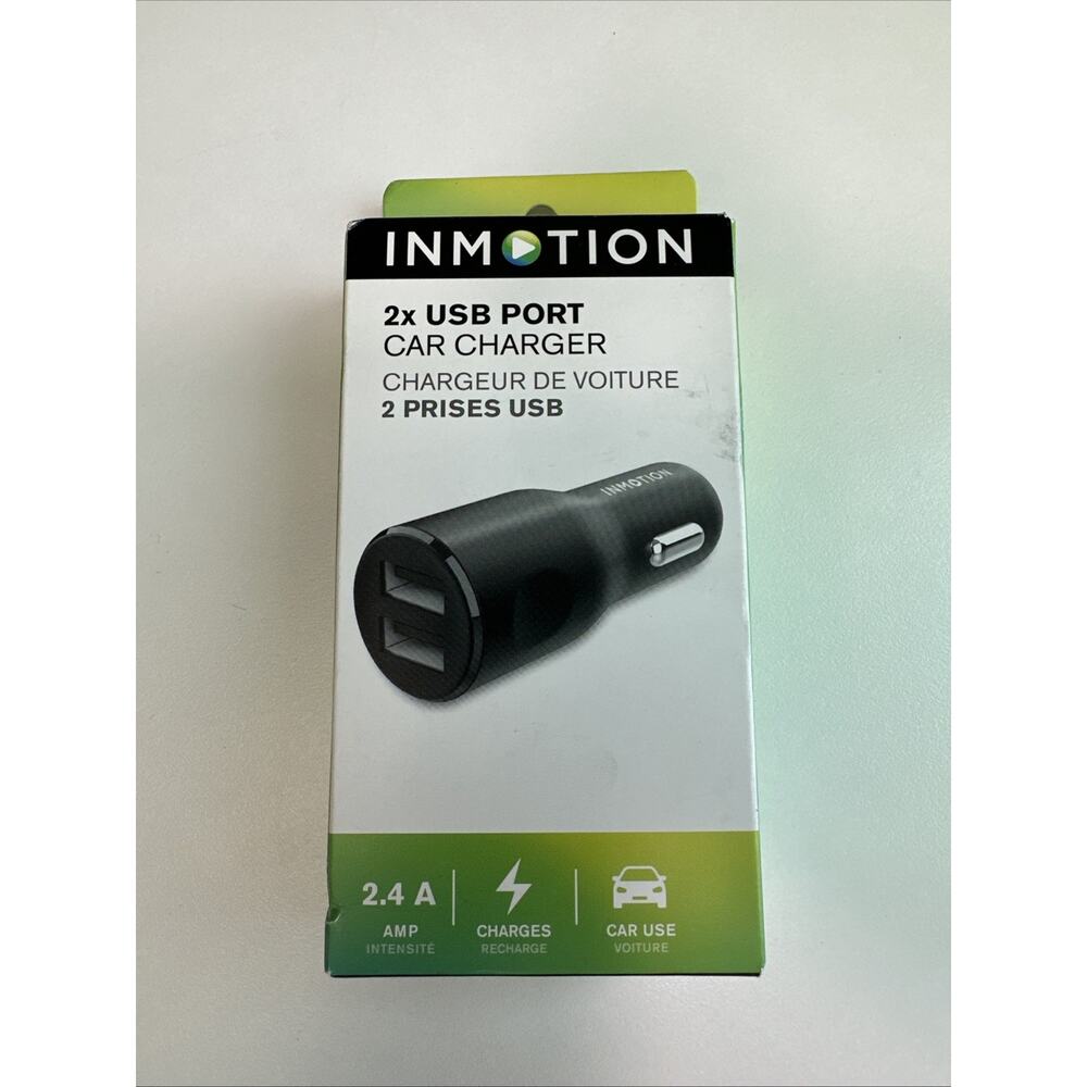 Sealed new！InMotion 2 USB Port Car Charger 2.4 AMP 2682402US Car Use